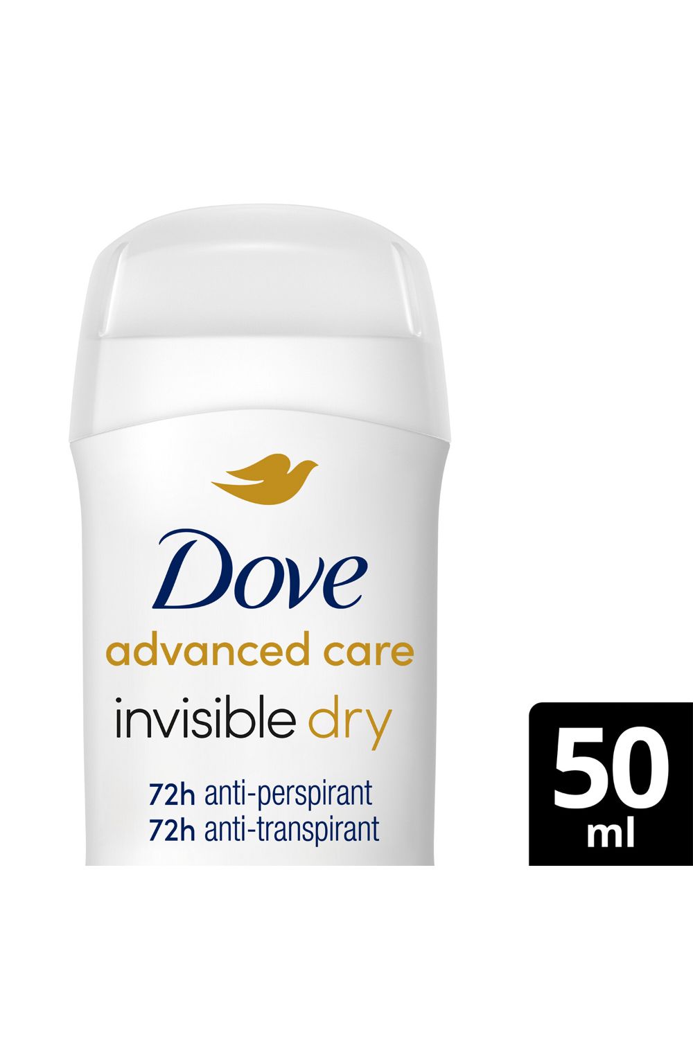 Dove Invisible Dry 'Antiperspirant' Deo Stick w/ 72H Protection 50ml, 3pk
