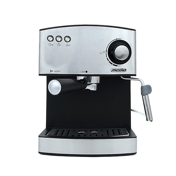 Mesko MS4403 machine à café 850W - Machine à expresso -Réservoir d'eau amovible de 1,6 L - Pression 15 Bar