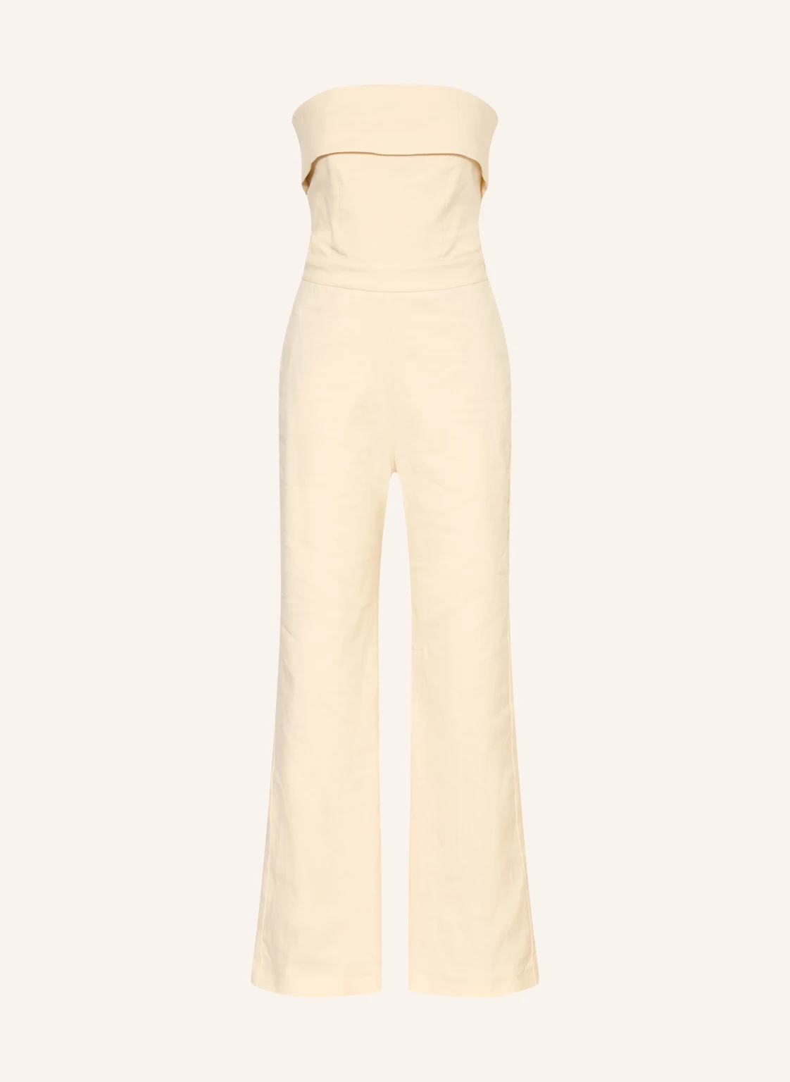 ba&sh Off-Shoulder-Jumpsuit CENELIA mit Leinen