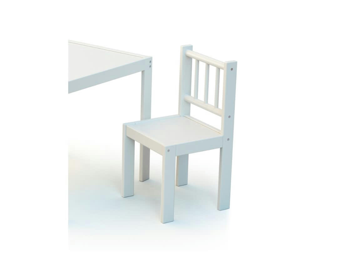 - Chaise enfant blanc