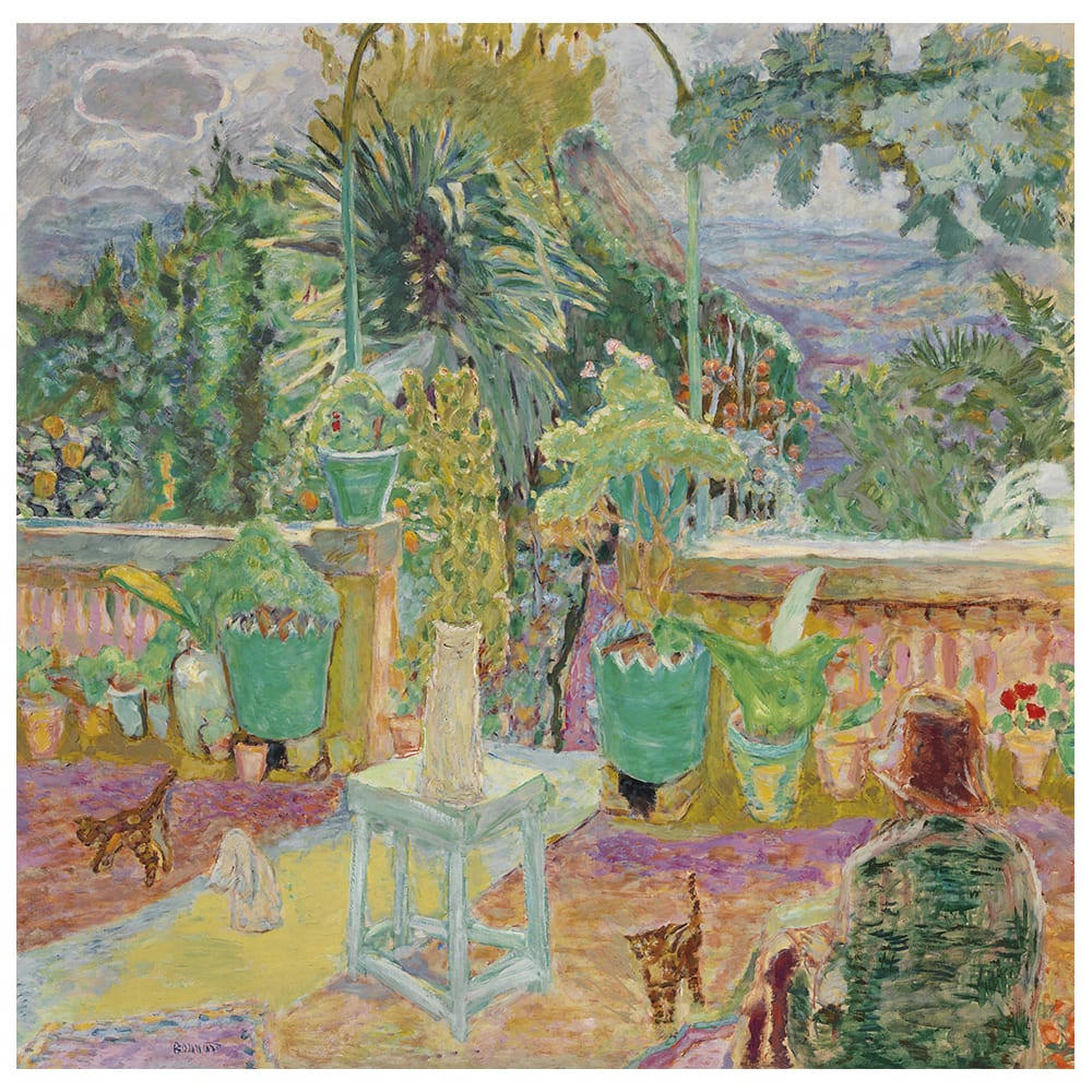 - Tableau une terrasse à Grasse (La Terrasse), Pierre Bonnard 60x60cm