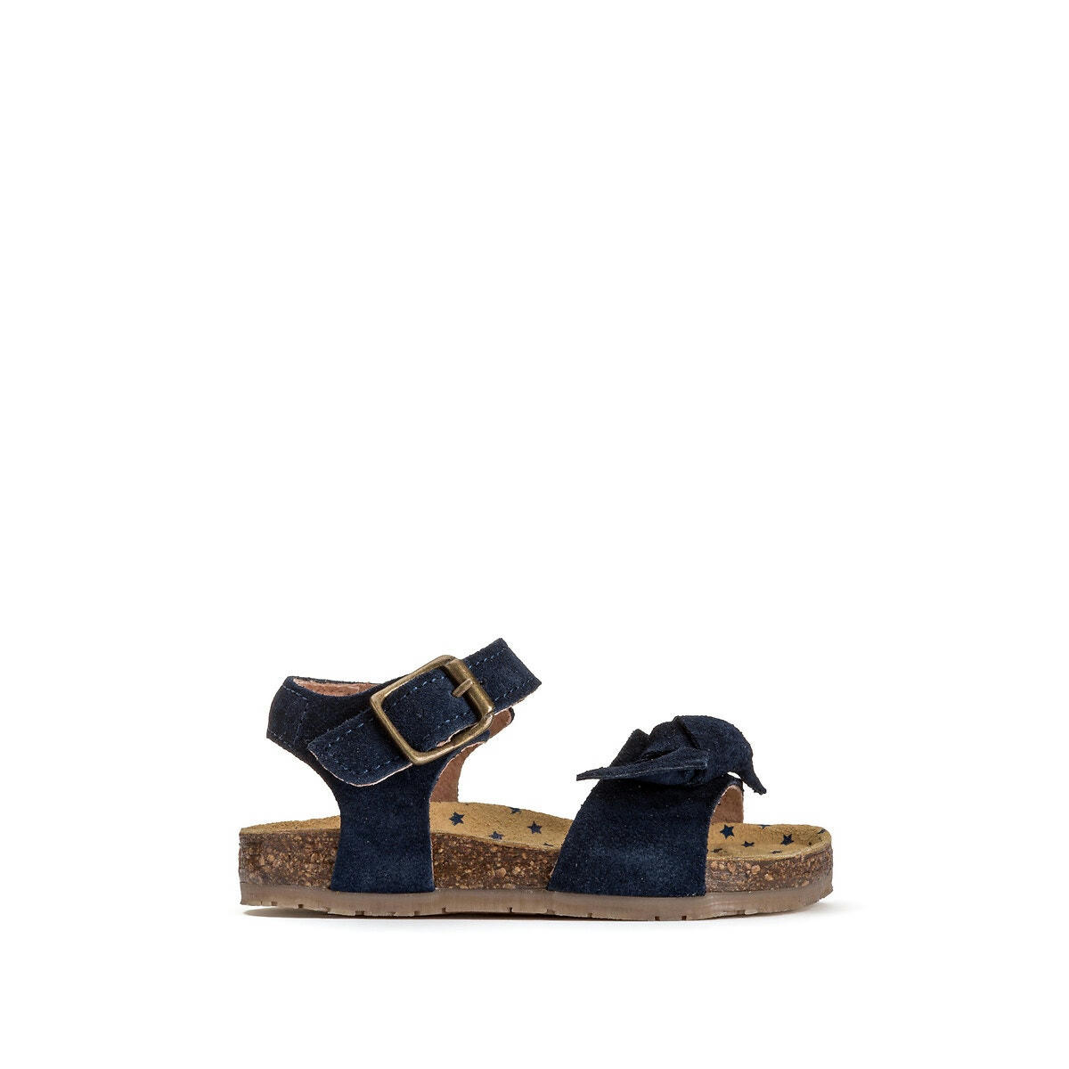Sandales en cuir avec noeud