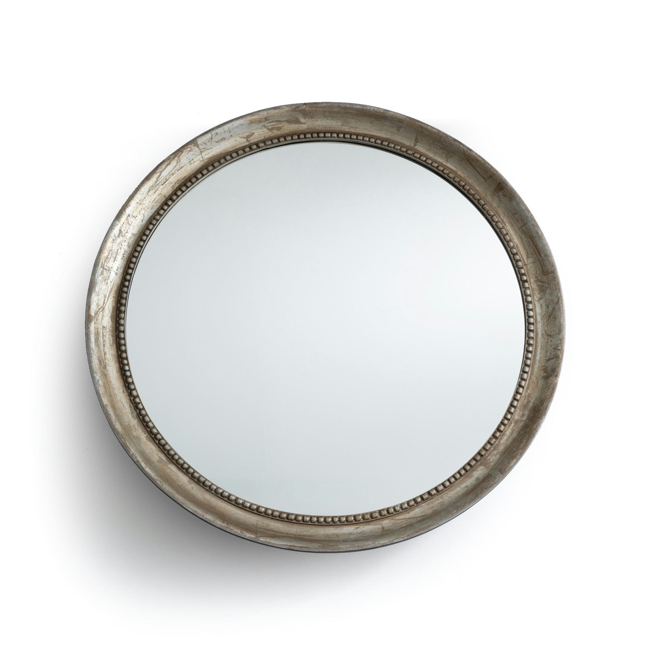 Miroir rond en manguier massif Ø100 cm, Afsan