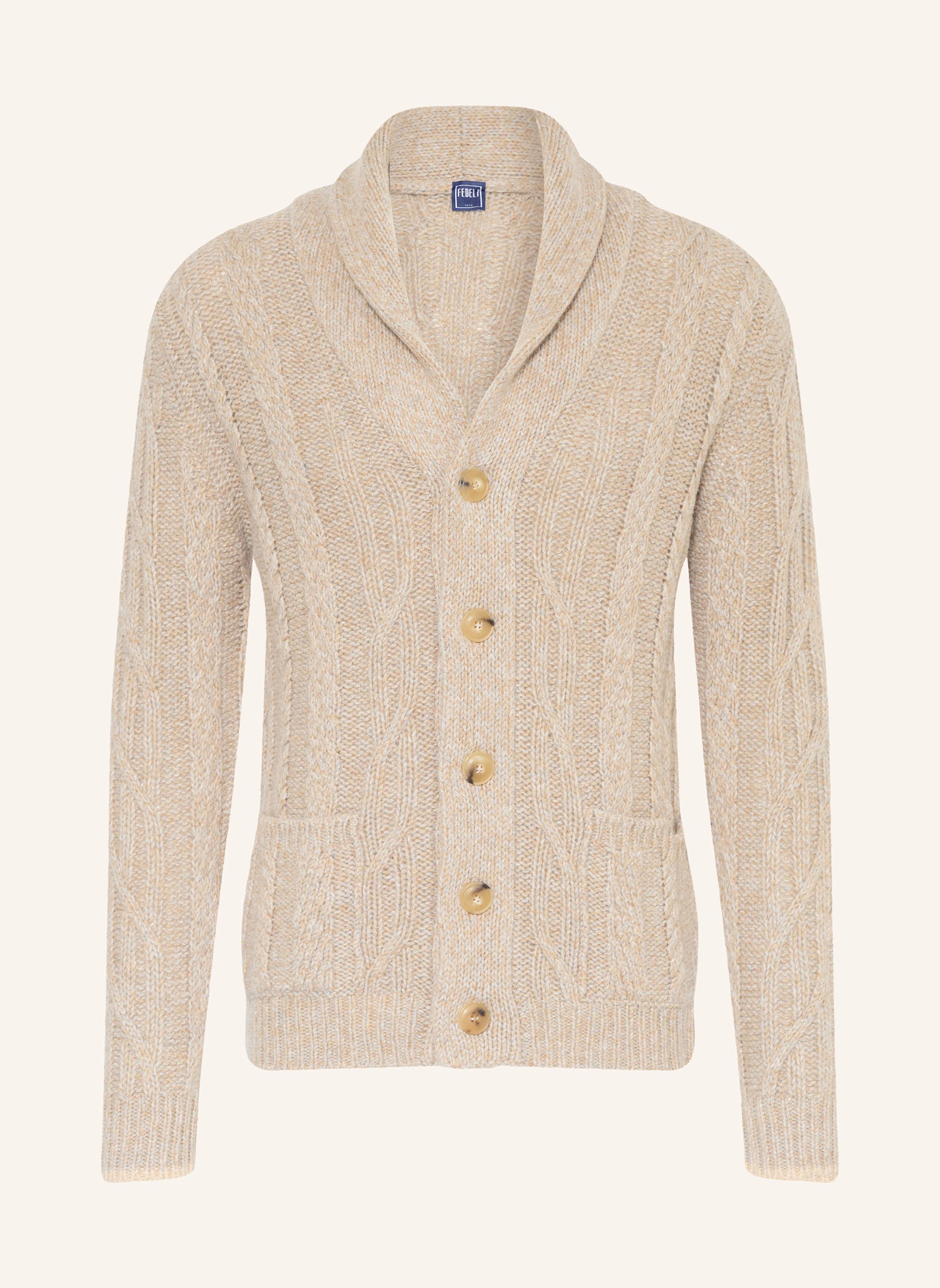 FEDELI Strickjacke mit Alpaka