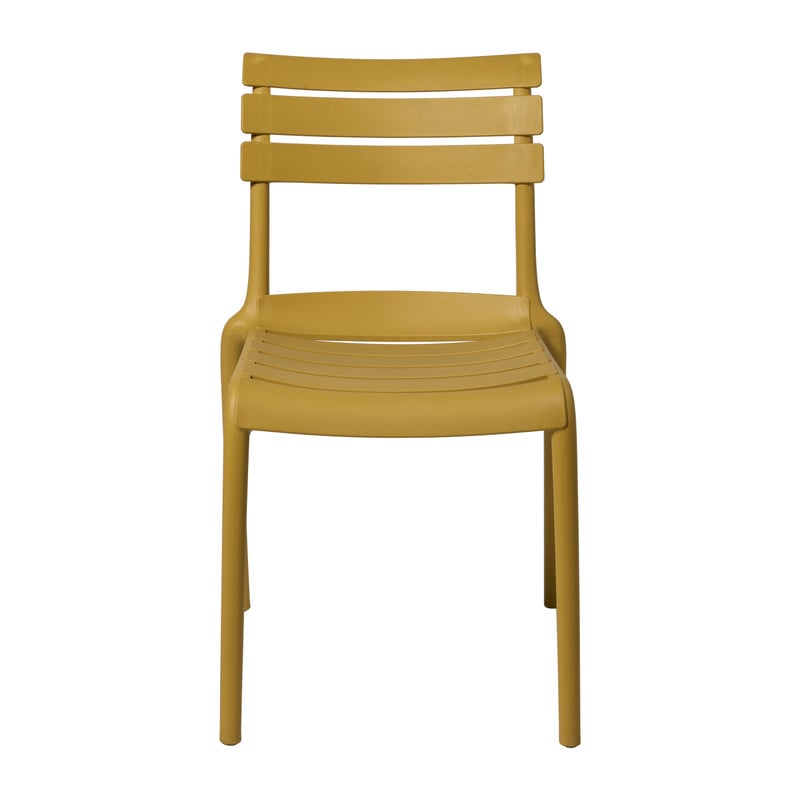 Stapelbare tuinstoel Napoli - geel - 83x55x48 cm