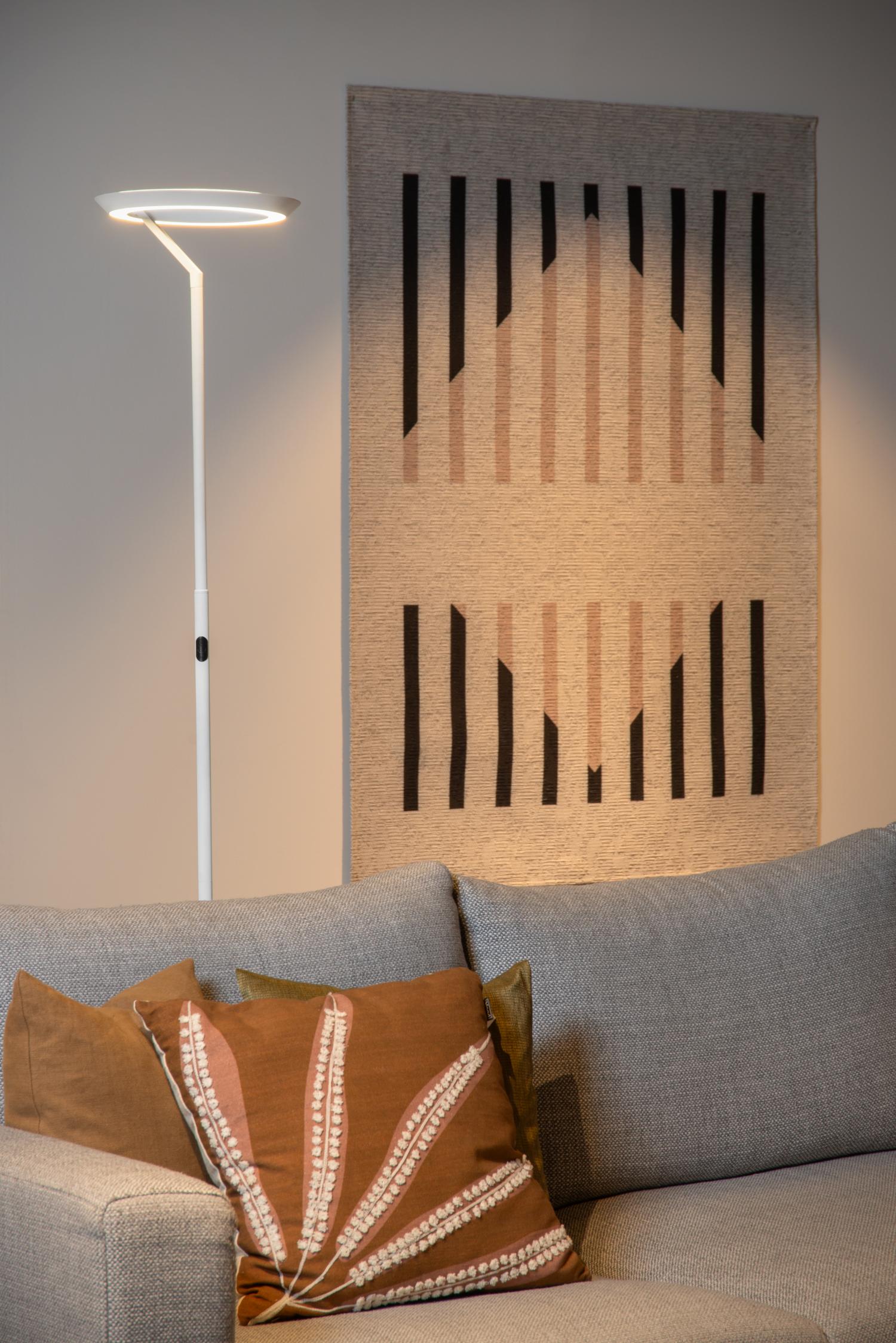 Lucide vloerlamp CELESTE - Geïntegreerde LED - Wit