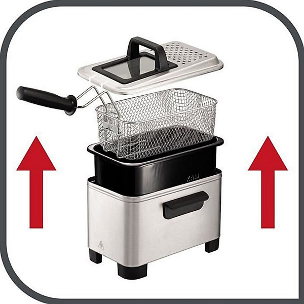 Friteuse semi pro 3l 2200w inox Tefal FR333070 easy pro