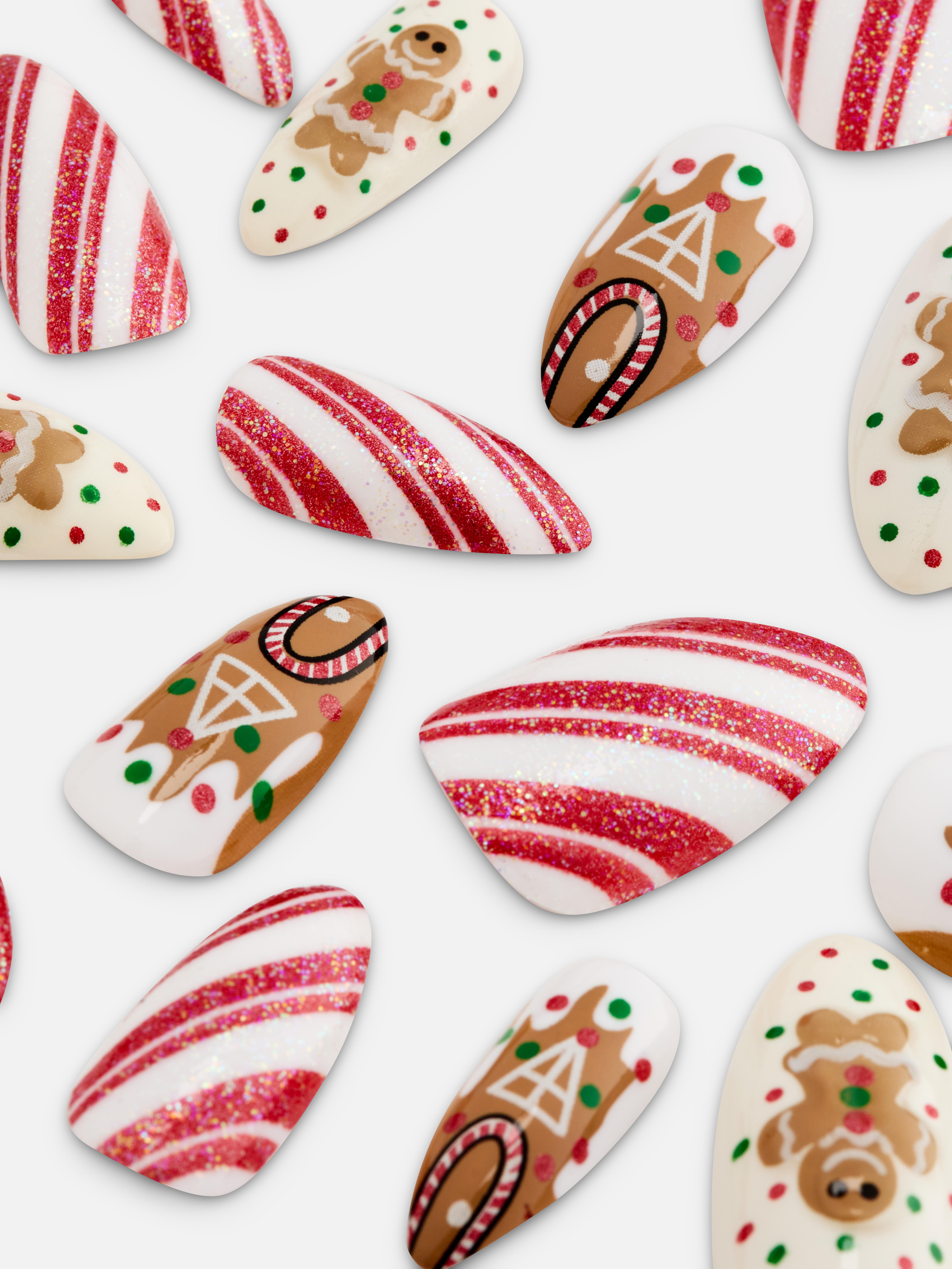 PS... Christmas Pointed Gloss Nails