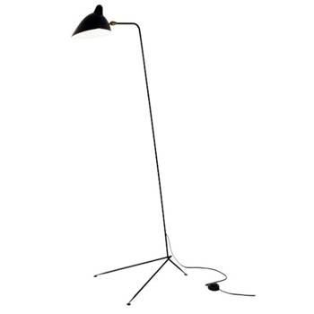 Lampa podłogowa CRANE-F1 czarna 160 cm wysoka loft