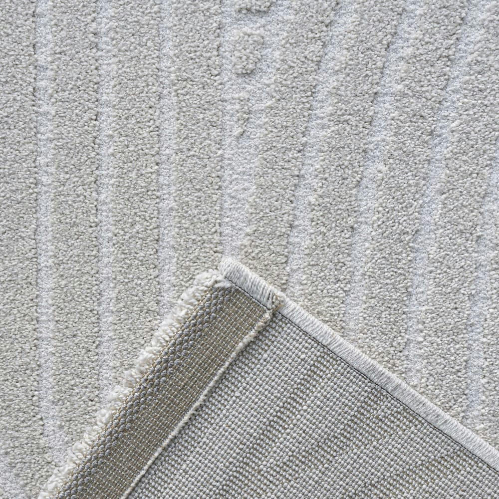 HILLS - Tapis contemporain à motif géométrique ecru 200x290 cm