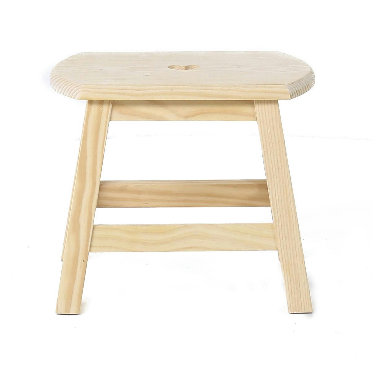 REGION - Tabouret repose-pieds carré pin brut