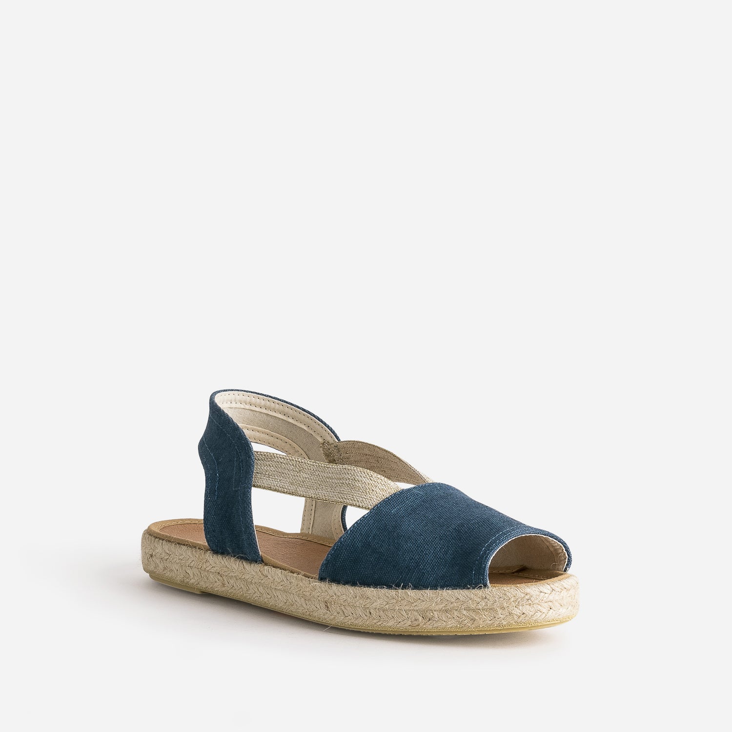 Espadrille bleue toile éco-conçu