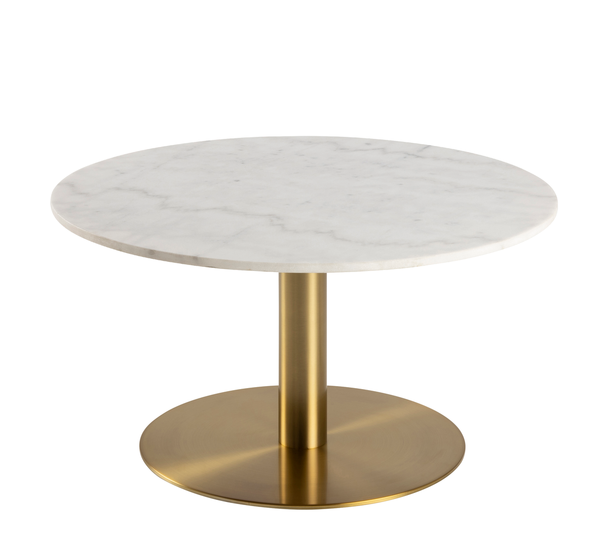 Rebellenclub Salontafel Sevilla - Ø80 cm - Wit Marmer