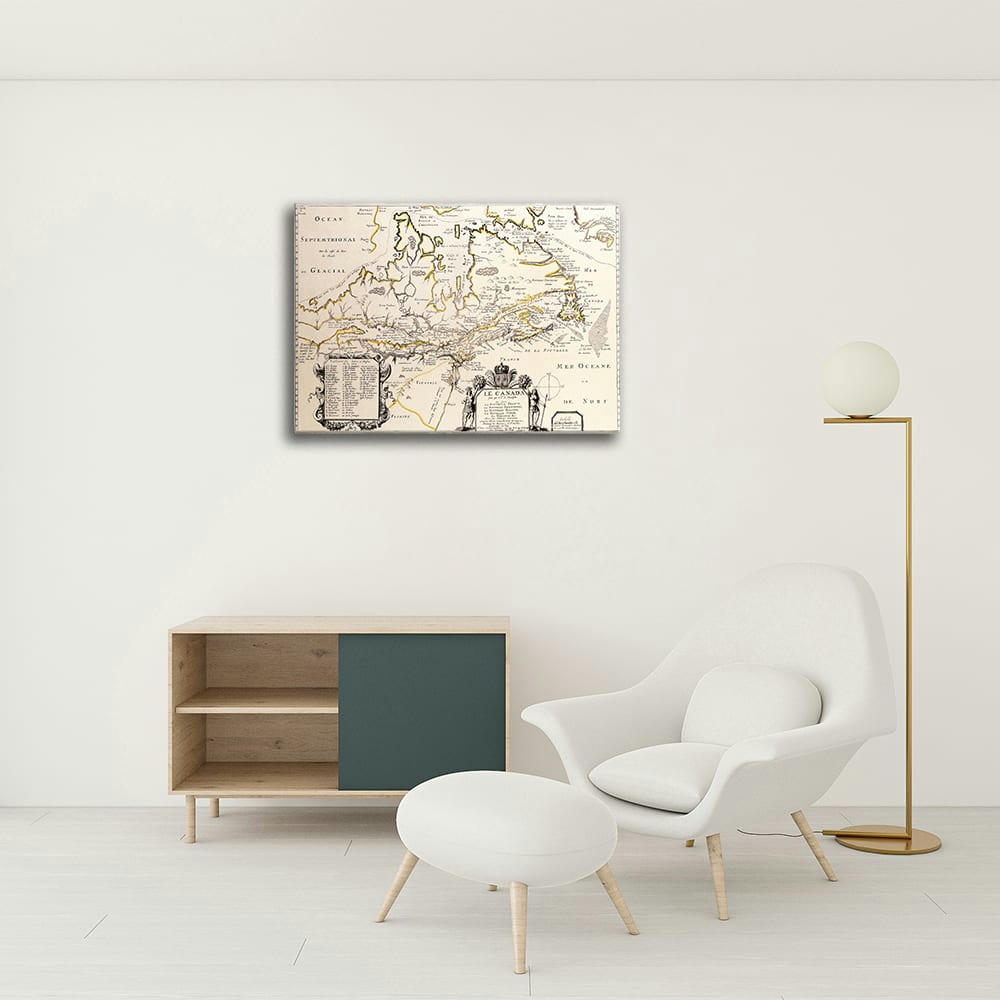 - Tableau - Cartographie - Ancienne Carte No. 11 40x50cm