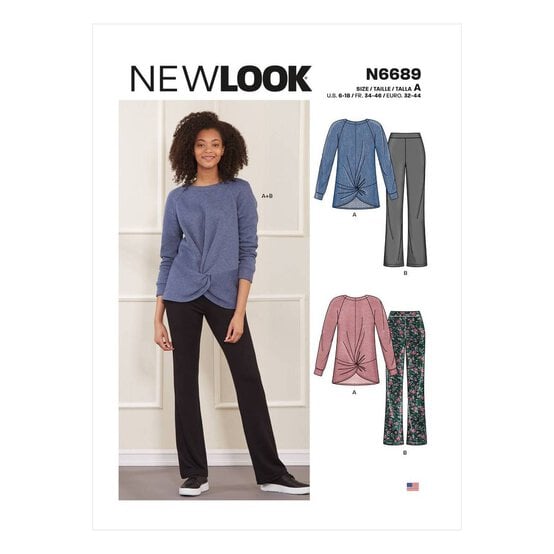 New Look Women's Sportswear Sewing Pattern N6689 (6-18)