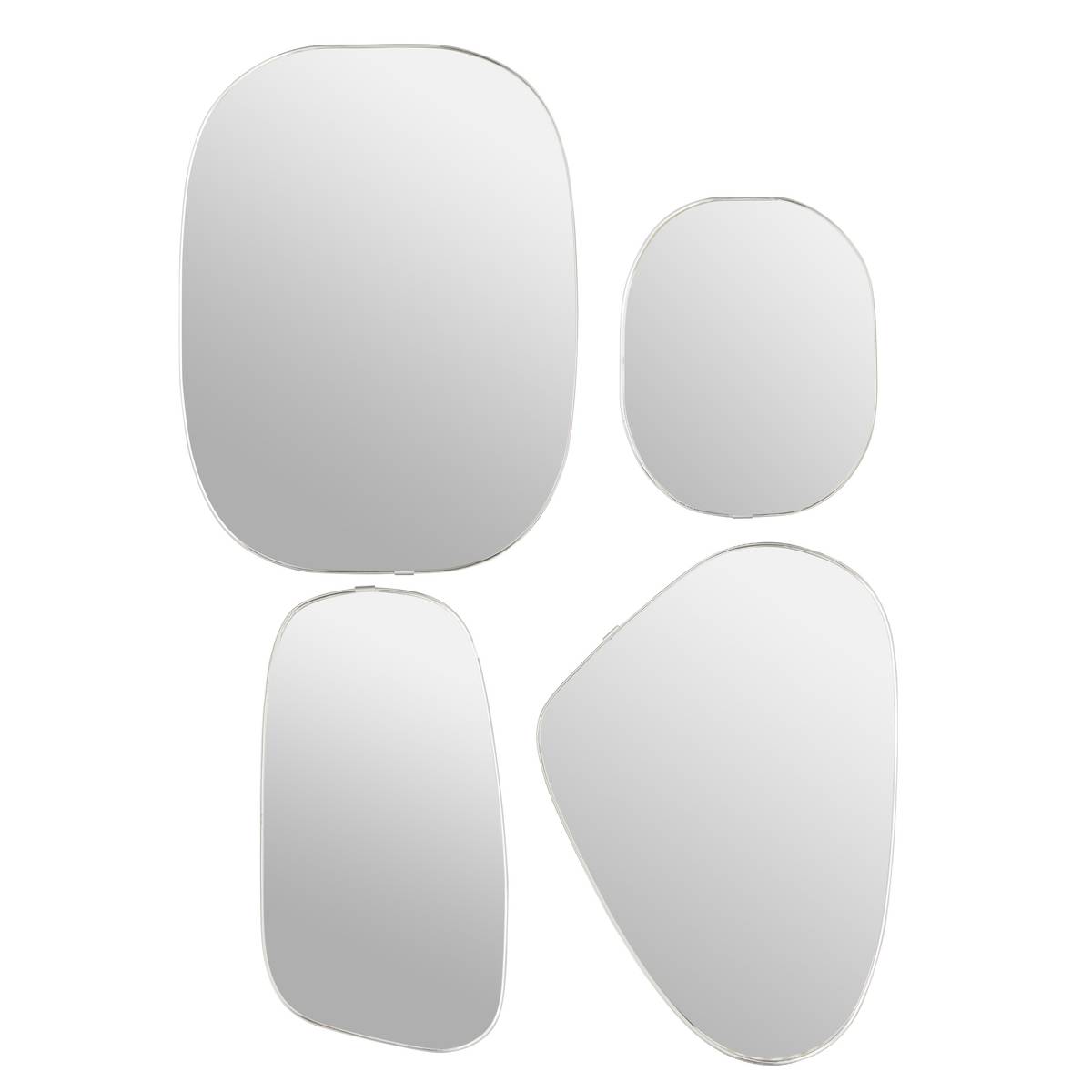 Wall Mirror "Roman" Silver, 40x30 cm