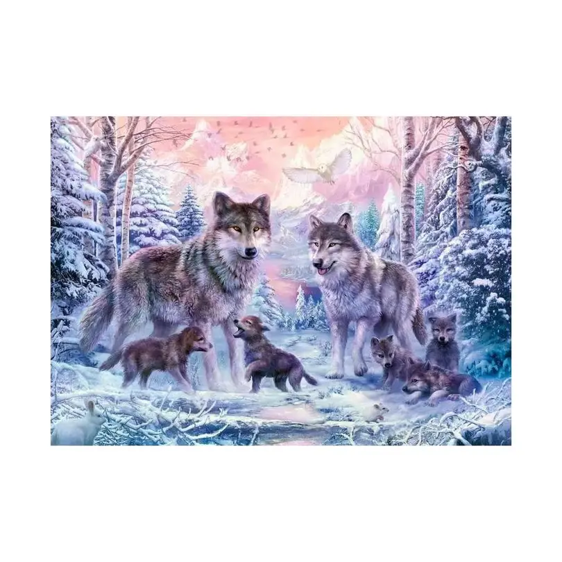 Puzzle Arktische Wölfe