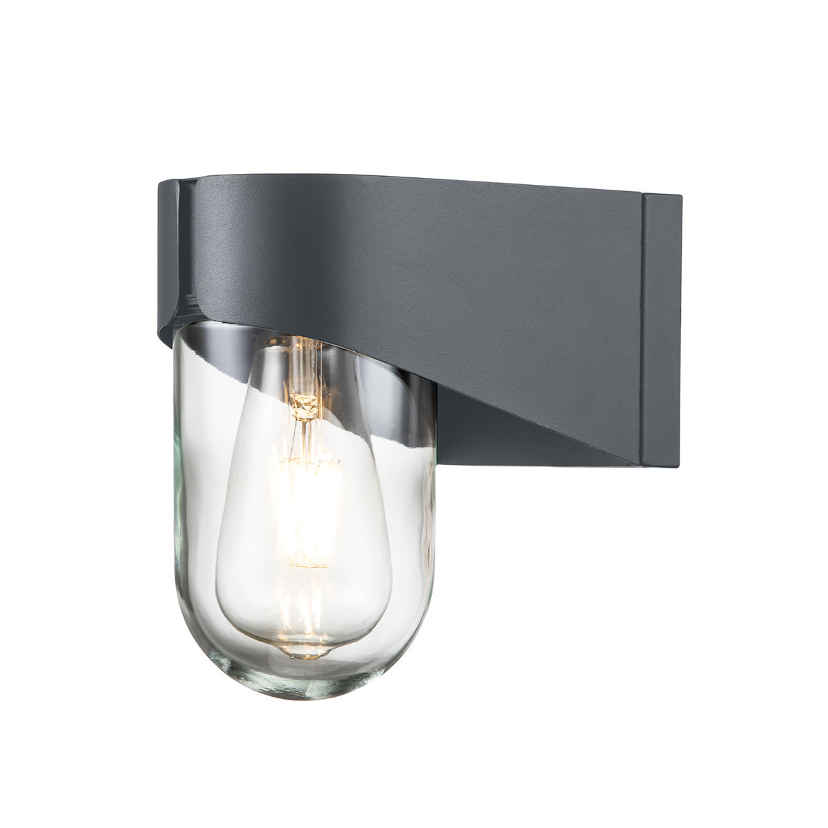 Kinkiet zewnętrznyszary Porto 1xE27x40W IP44 Elstead