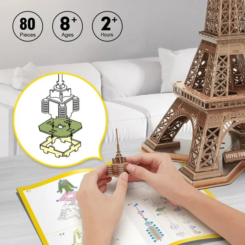 3D-Puzzle 80-teilig Eiffelturm