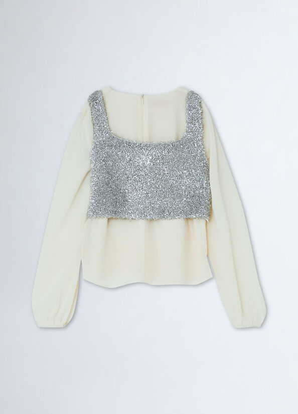 Blusa con top