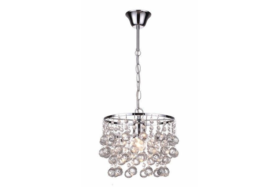 Lampa wisząca chromowana London crystal 1xE27x60W wym: 120x25x25 cm Reality