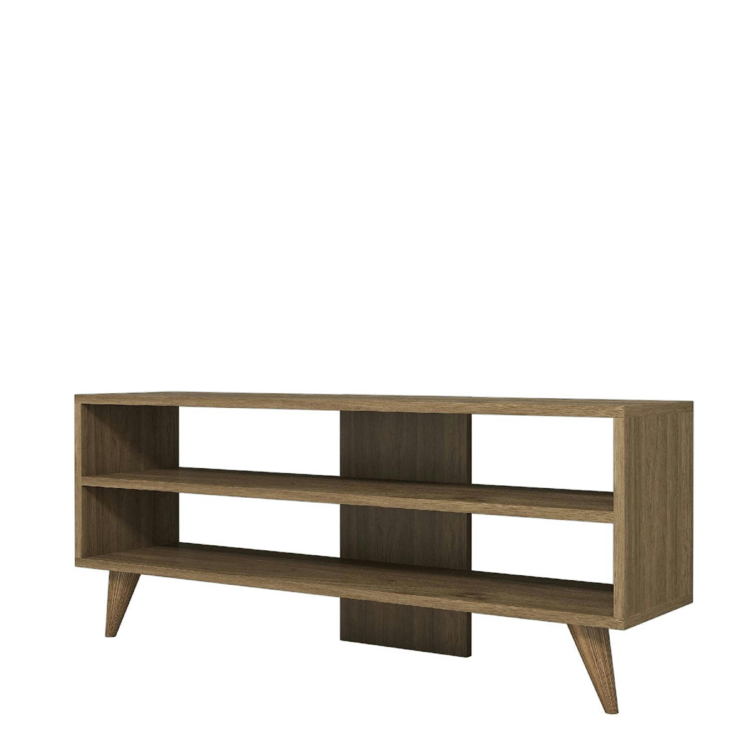 ONE - Meuble TV 120 cm marron noix