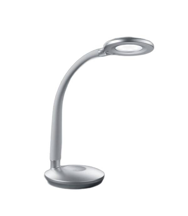 Lampka biurkowa COBRA srebrna LED 3W Ciepła biel wys:32cm RL