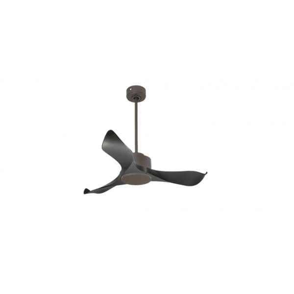 Modulo Regular Exterior - un ventilateur pour extérieur IP44, DC 106 cm Chocolat pales abs noir sans Lumière10 à 20 m²