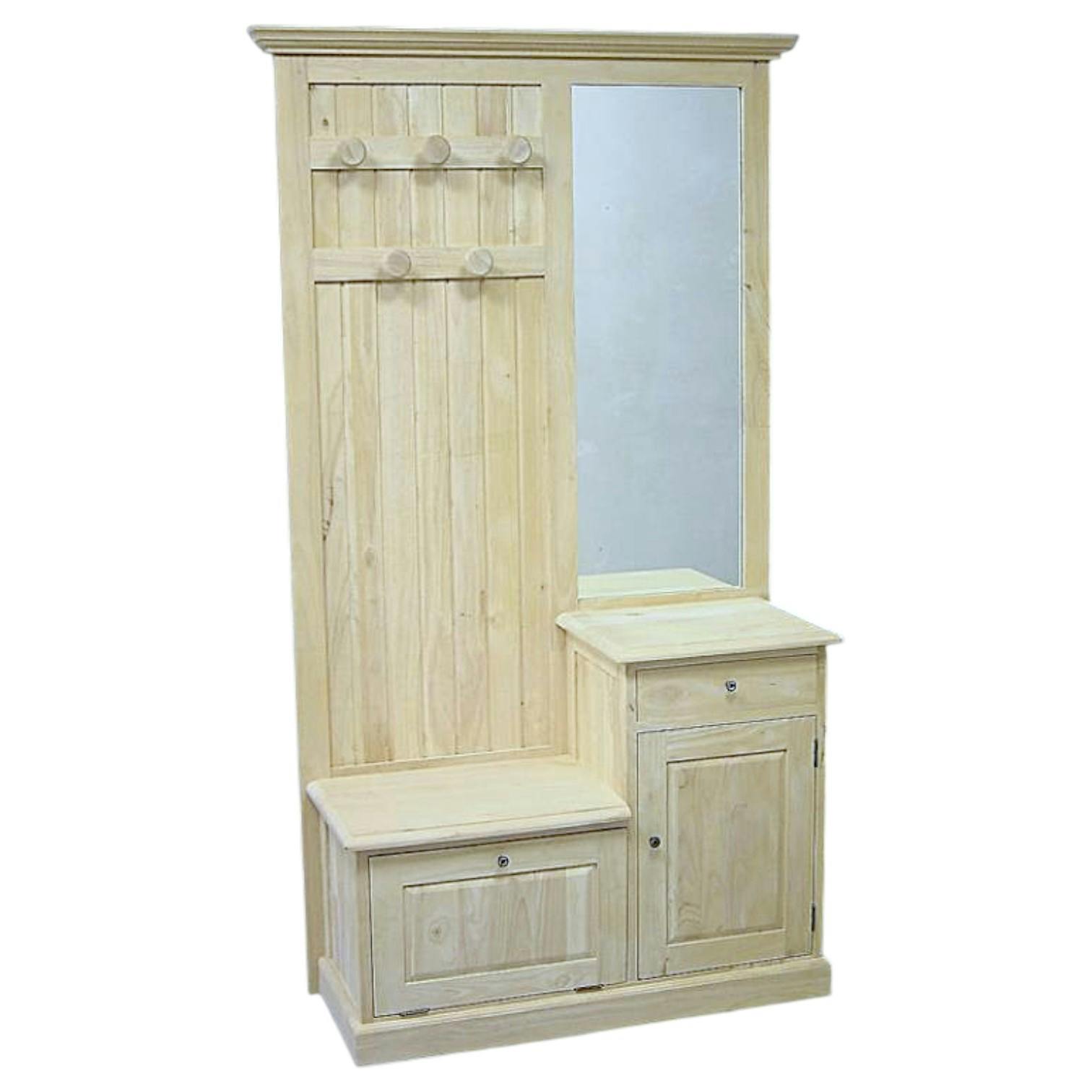 Meuble d'entrée vestiaire TRADITION 2P 1T 190 cm