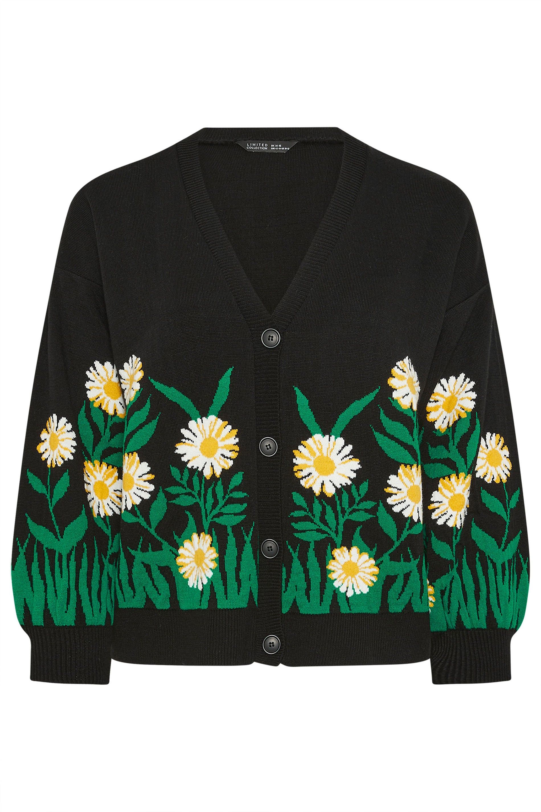 Yours Floral Knitted Cardigan