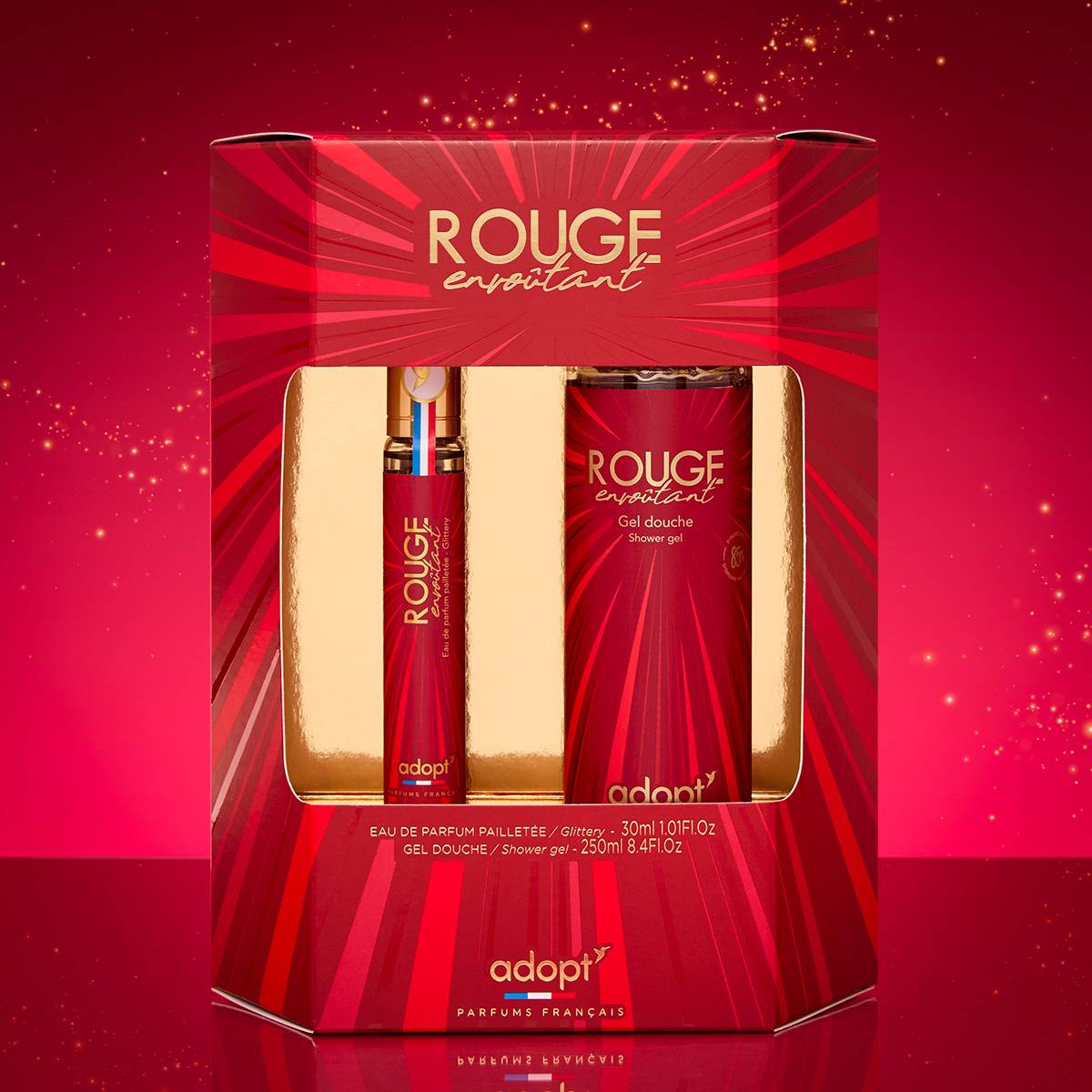 Rouge EnvoûtantCoffret Eau de parfum 30 ml   Gel douche 250 ml