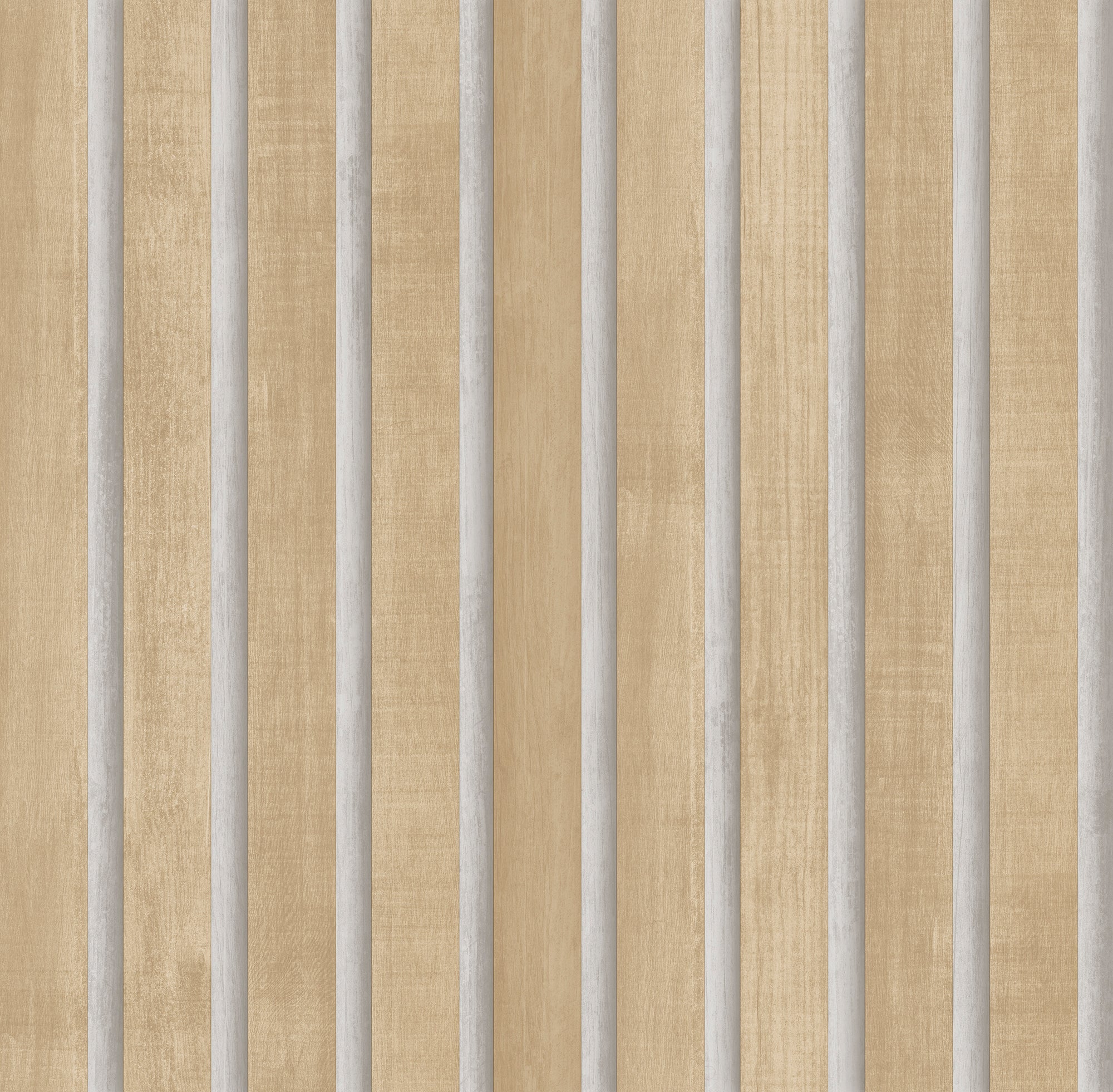 Sanders & Sanders behang houten wandpanelen 3d bruin en beige - 53 cm x 10 m - 640050