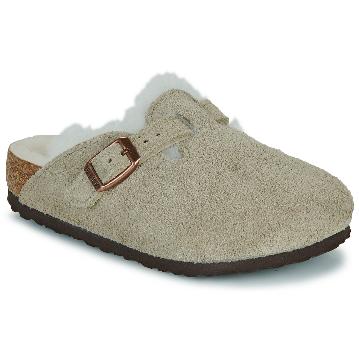 BIRKENSTOCK - Boston Kids - Suede / Taupe
