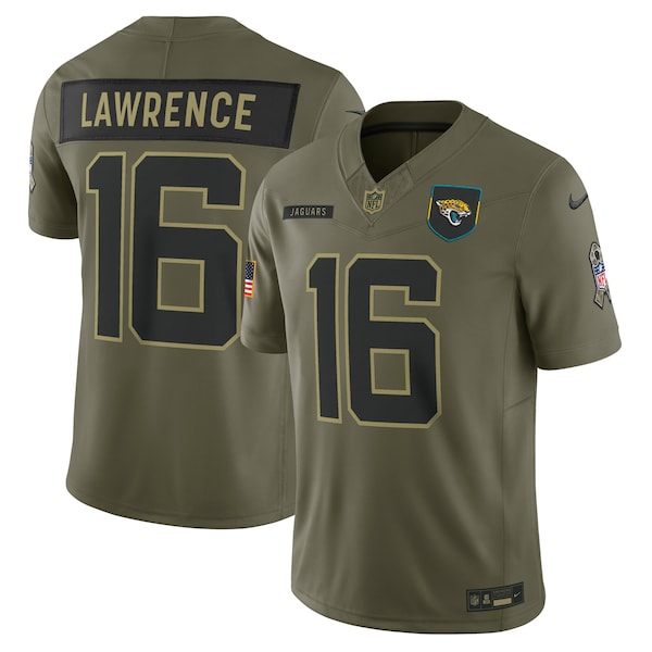 Trevor Lawrence Jacksonville Jaguars Nike 2025 Salute to Service Limited Jersey - Olive