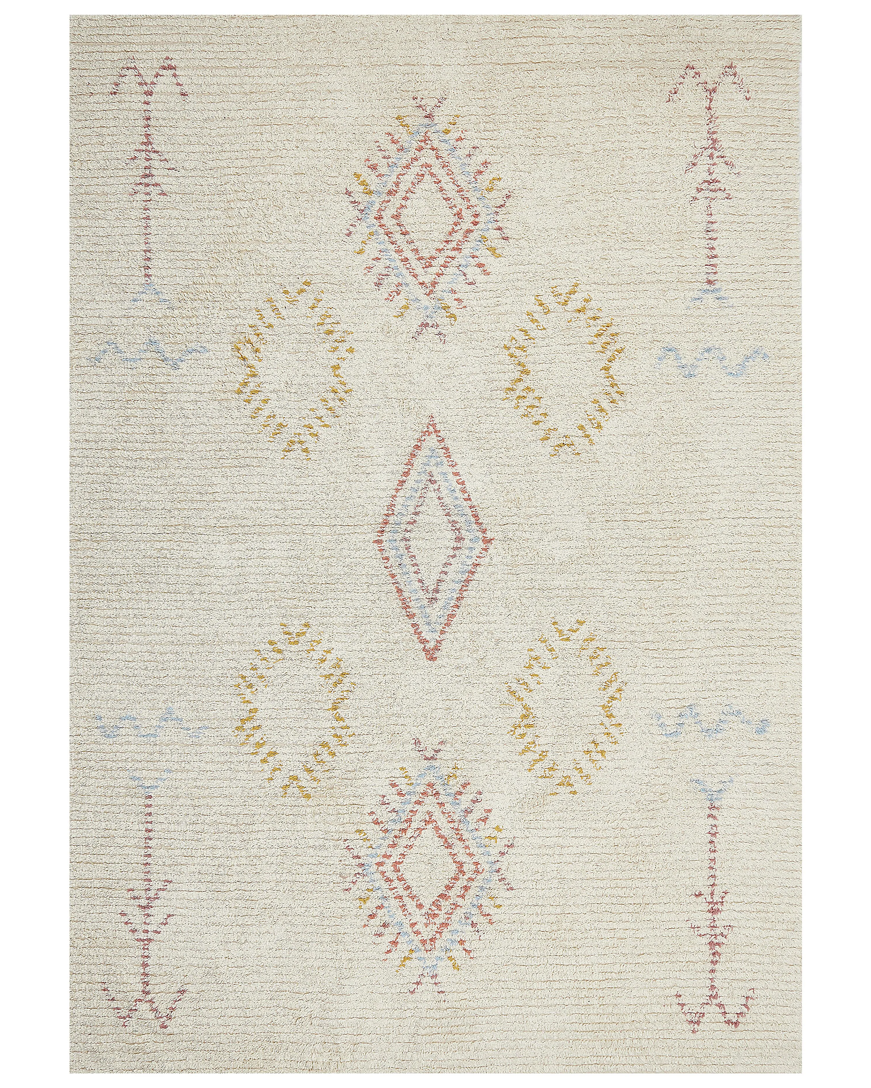 Rug BETTIAH Beige 140 x 200 cm Cotton