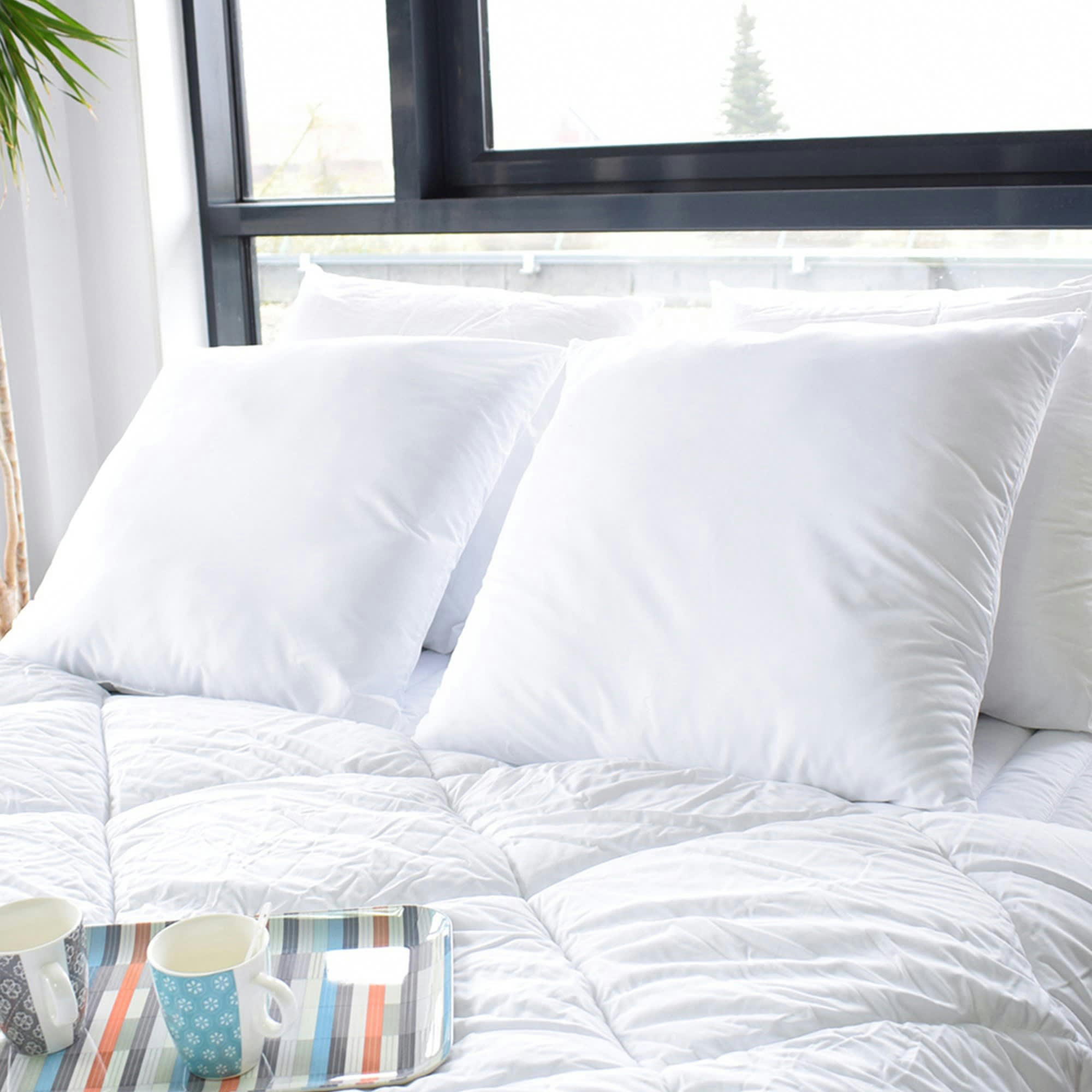 KIT COUETTE OREILLER MAM - Couette 220x240 2 Oreillers mémoire de forme 60x60 pour lit 140x190