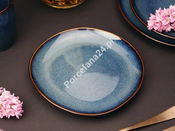 Komplet talerzy na 6 osób (18 el.) Altom Design - Reactive Navy Blue