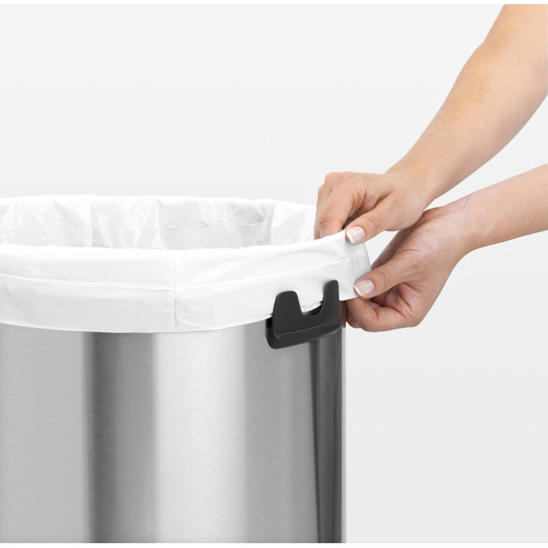 Poubelle Touch Bin acier mat 60 L BRABANTIA