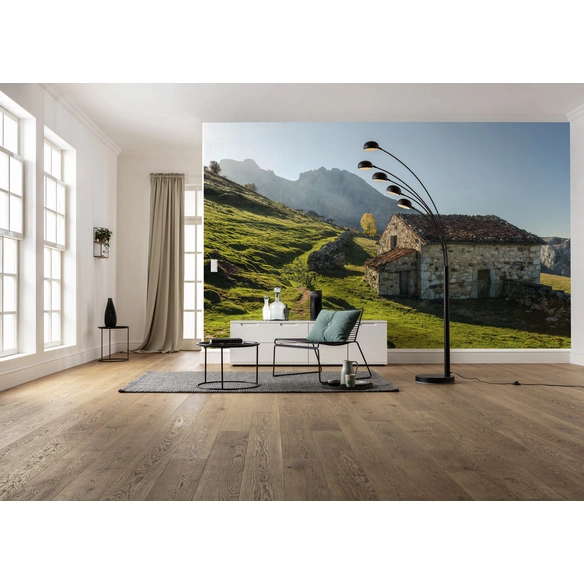 Vliestapete »Picos de Europe Alm«, Breite 450 cm, seidenmatt