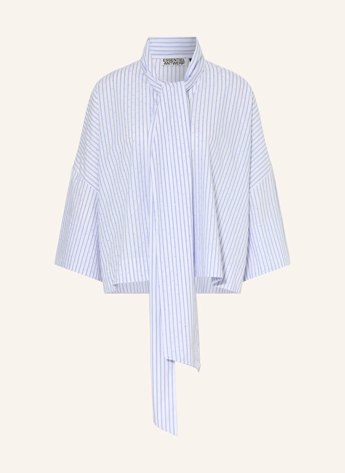 ESSENTIEL ANTWERP Schluppenbluse KEFIR mit 3/4-Arm und Schmucksteinen