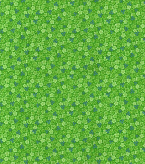 Green Floral Cotton Fabric by Keepsake Calico