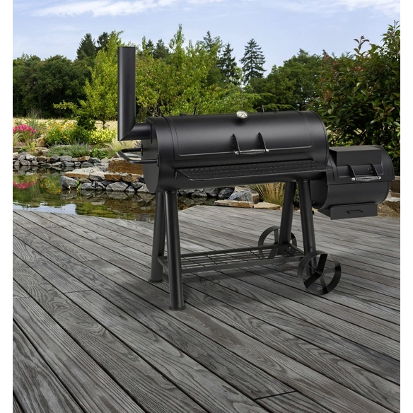 Smoker »Portland«, schwarz, Grillrost BxT: 98 x 44 cm