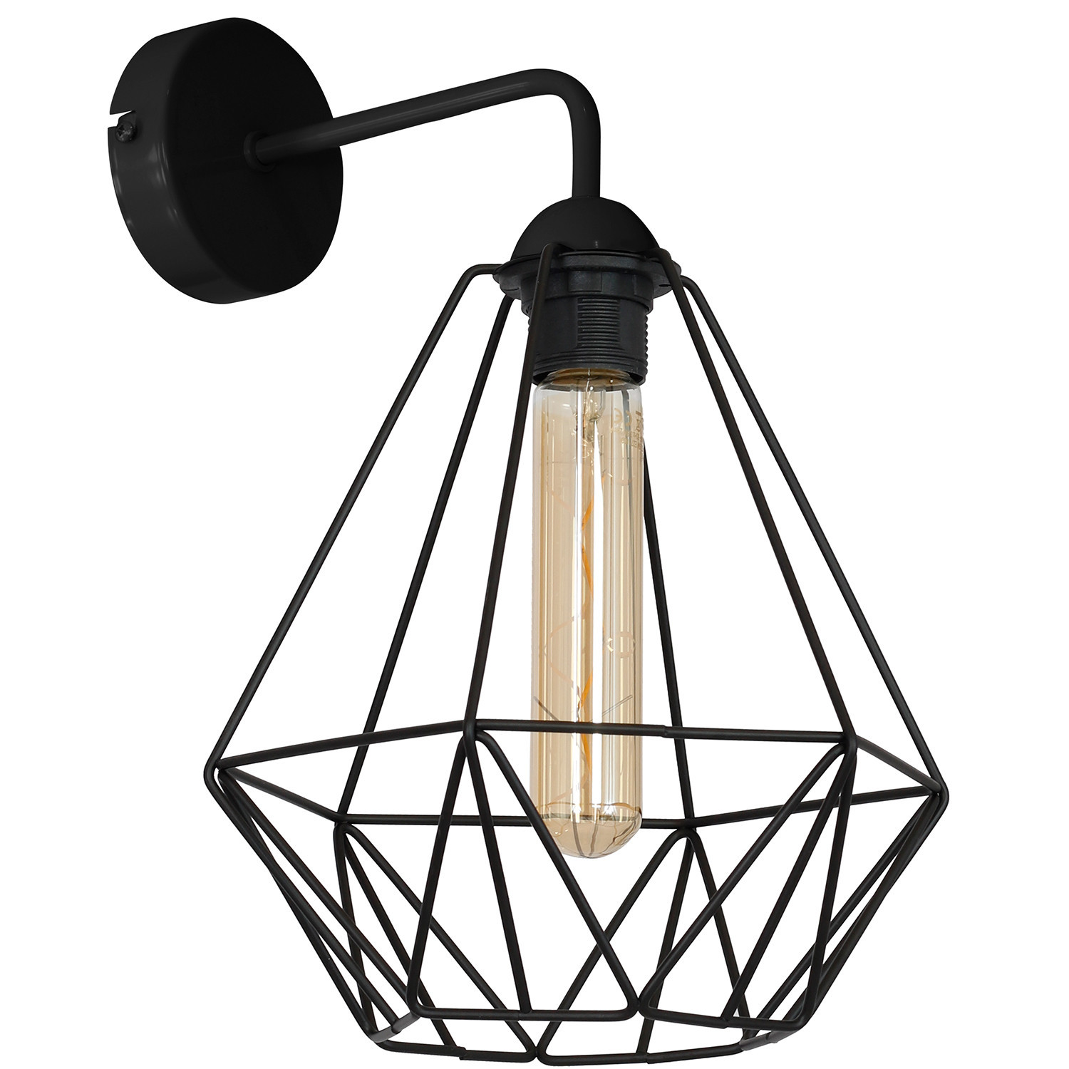 Kinkiet czarny mat Basket NEW 1xE27x15W wym:38x25x30cm IP20 Luminex