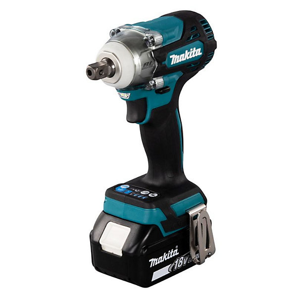 Boulonneuse à chocs sans fil 18V Li-ion 300 Nm carré 12 '' et 2 batteries 5Ah et chargeur rapide - MAKITA DTW301RTJ