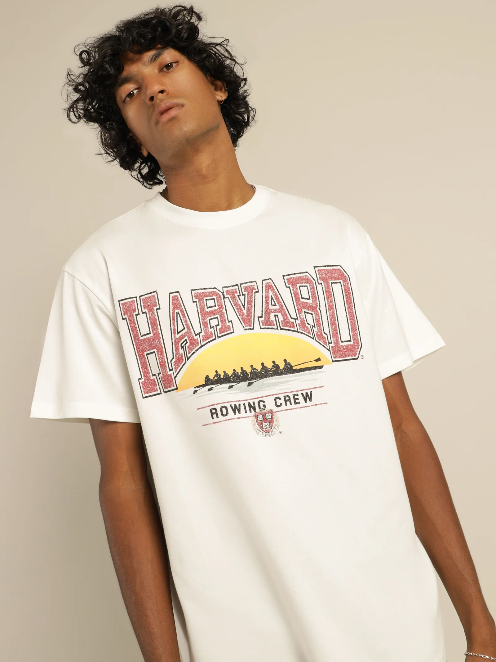 Vintage Sunset Harvard T-Shirt