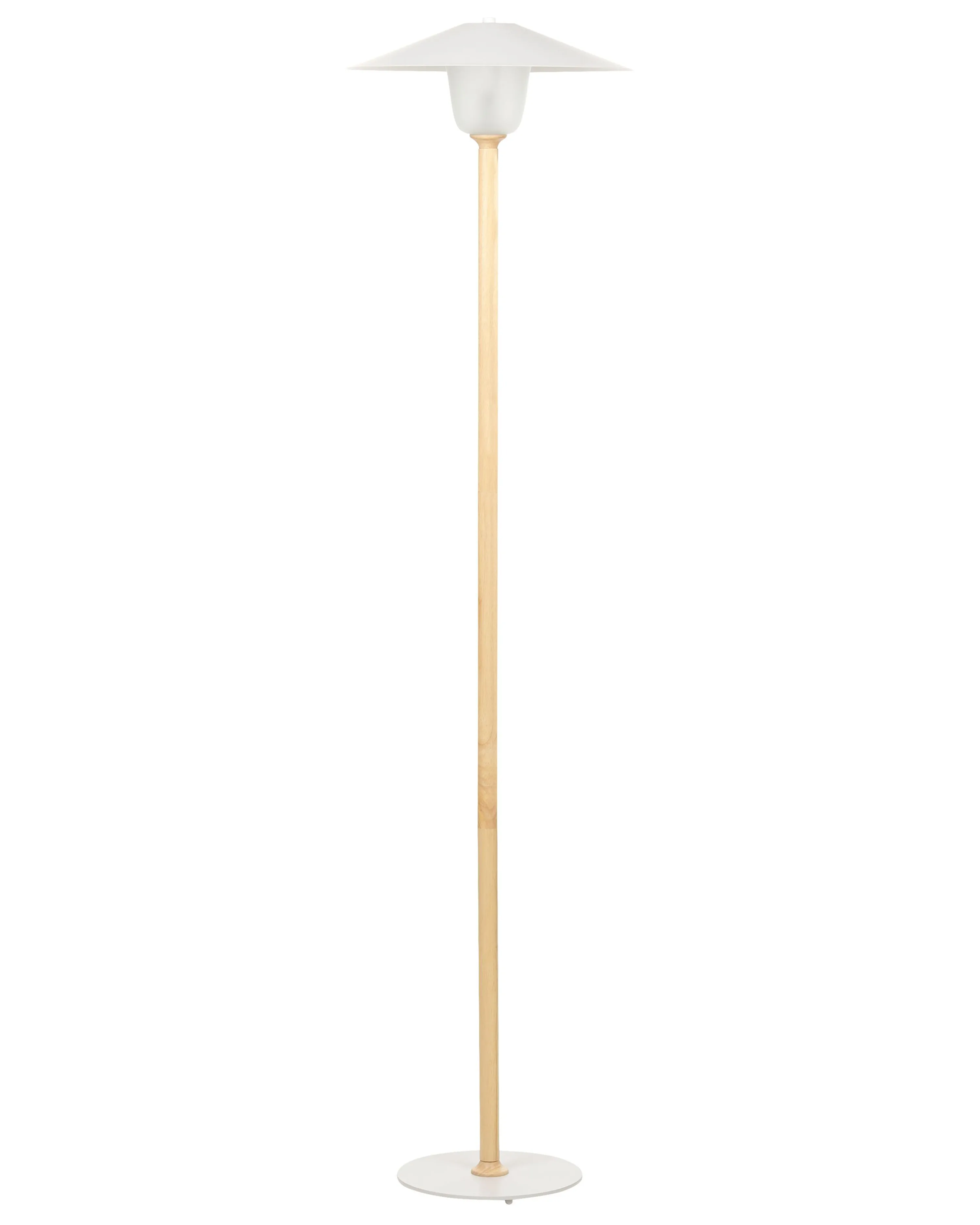Floor Lamp MOPPY Oak Wood White