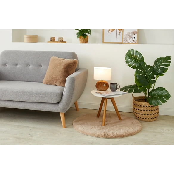 Teppich »Loano rund«, 120 cm, rund, taupe