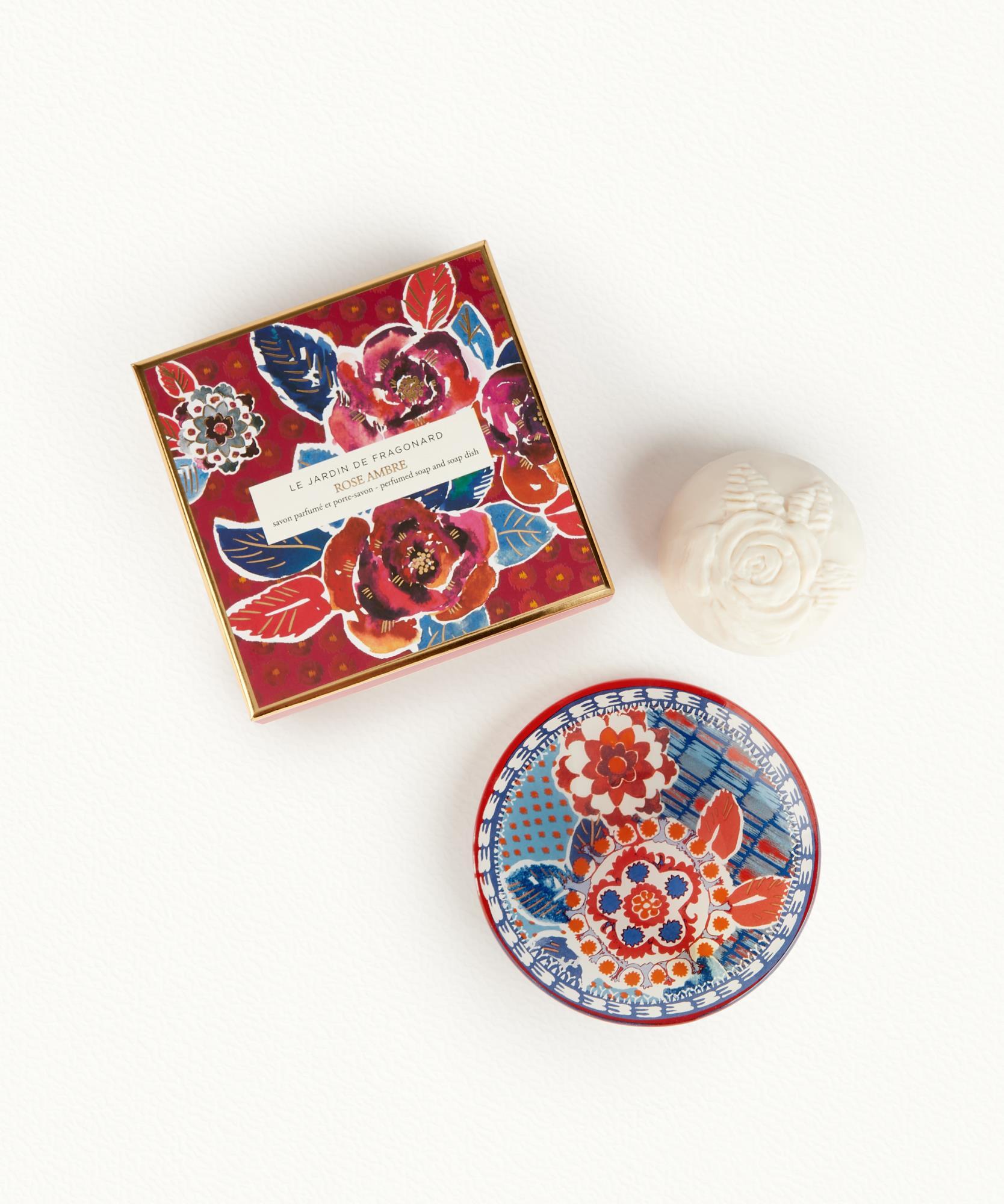 Rose Ambre - Savon & porte savon