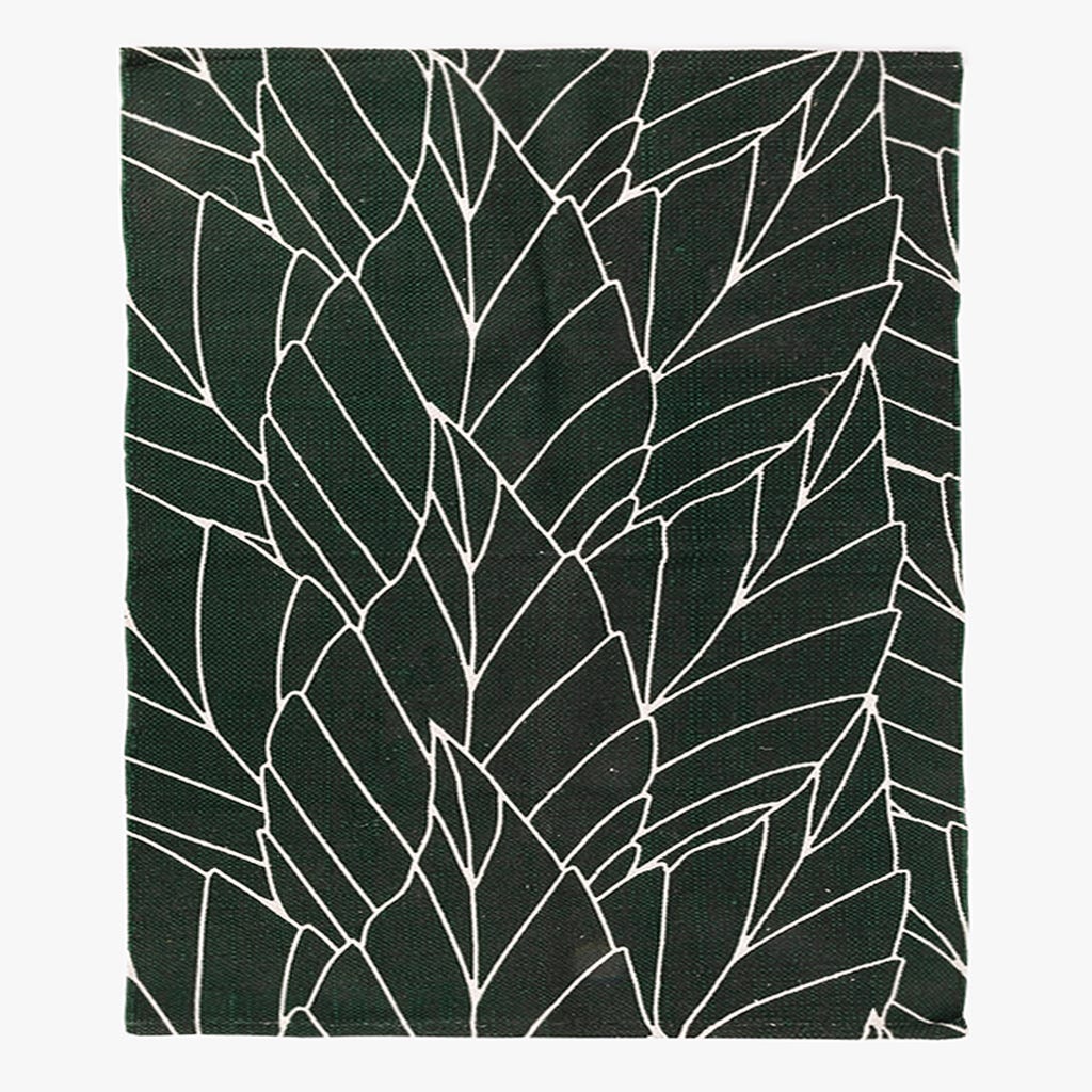 Tapete algodão folhas verde 200x300 GREEN SENSE