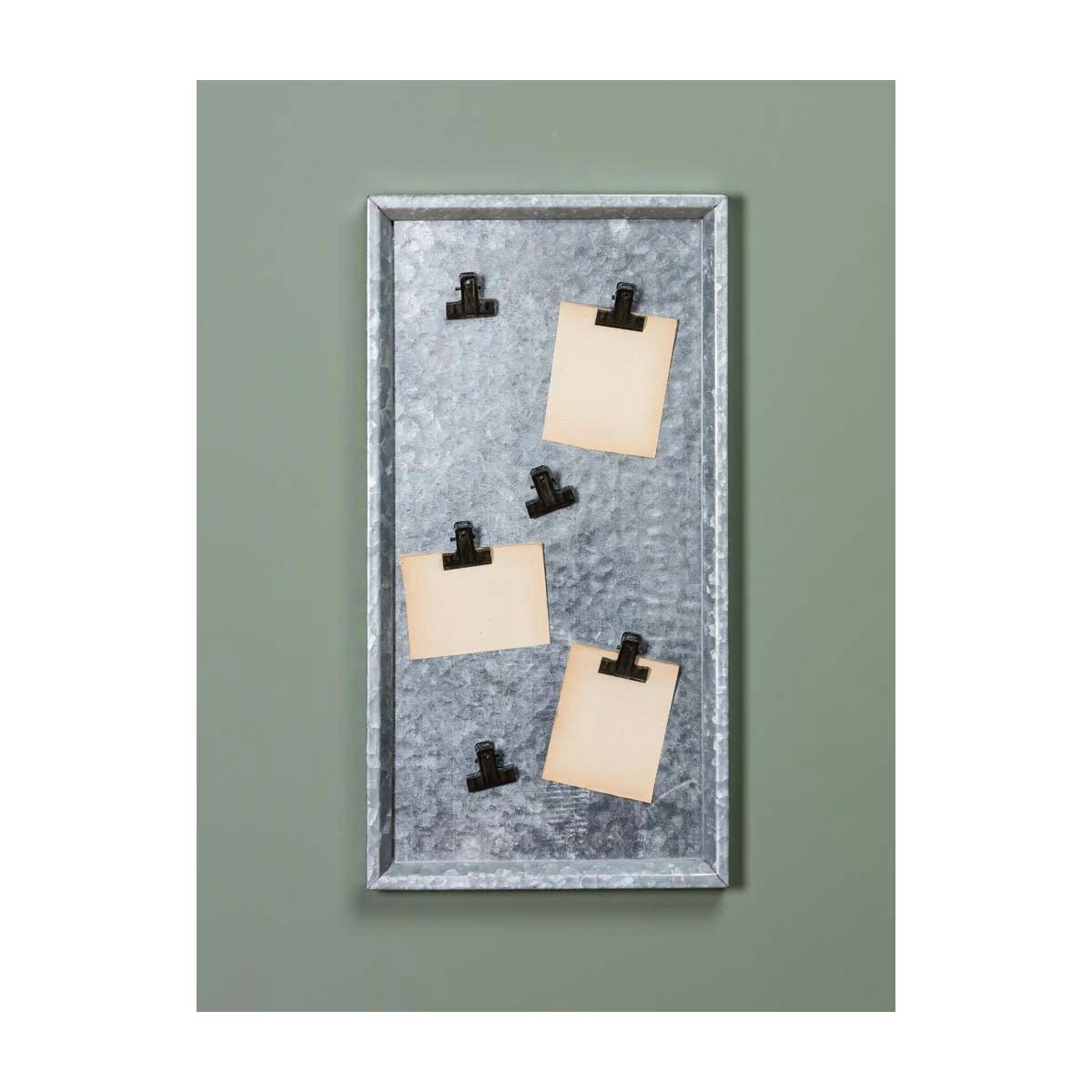 ZINC - Panneau zinc et clips aimantés 30,8x58,8cm